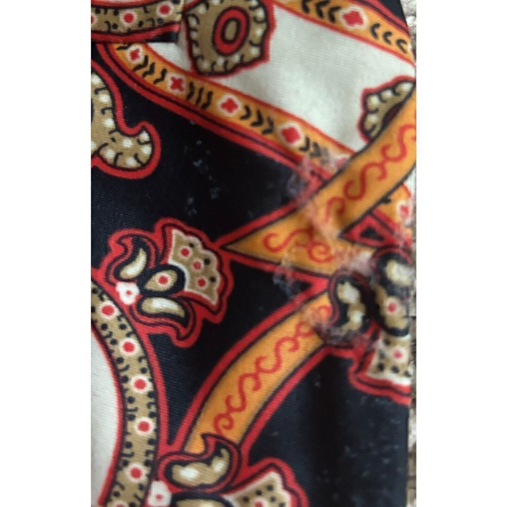 Jude Connally Tunic Top Size Extra Small Paisley Black Psycadellic 70's Retro - Picture 7 of 13
